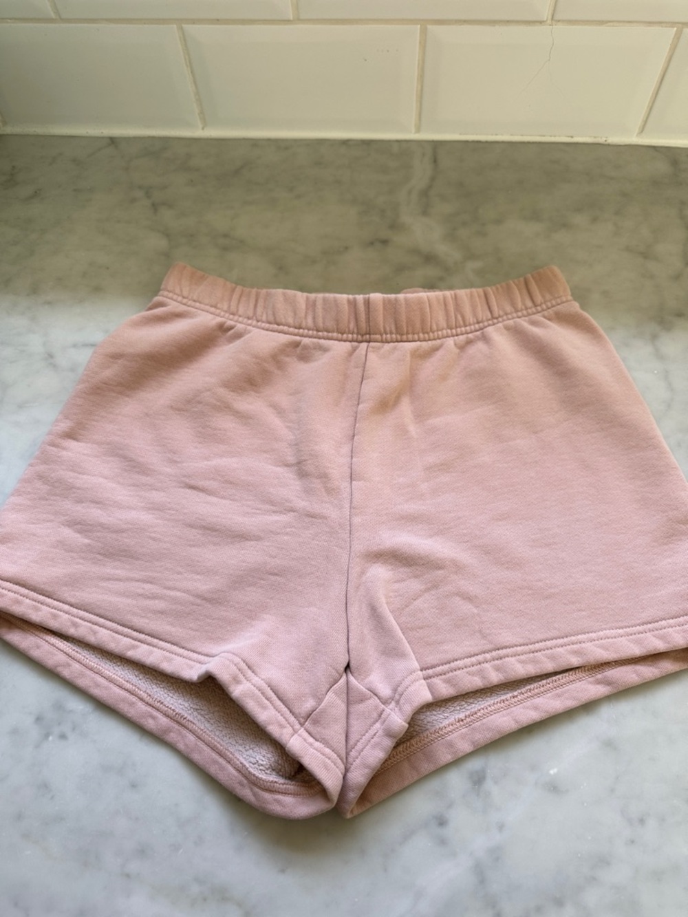 Aritzia TNA Cozy Pink Sweat Shorts Size XS